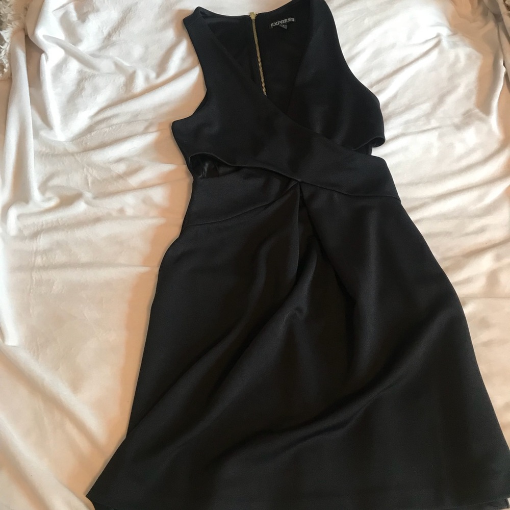 Express Black Crisscross Dress